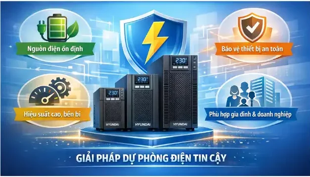 Bộ lưu điện UPS Hyundai chính hãng