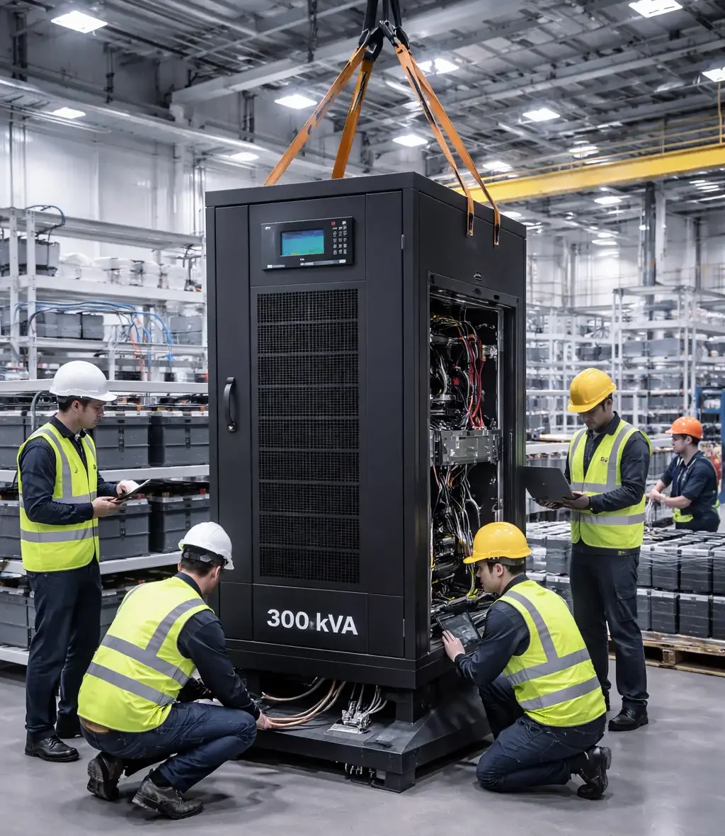 Lắp đặt bộ lưu điện 300kVA cho nhà máy công nghiệp