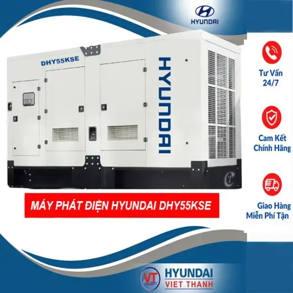 Máy Phát Điện Chạy Dầu 3 Pha 50KVA - 55KVA DHY55KSE