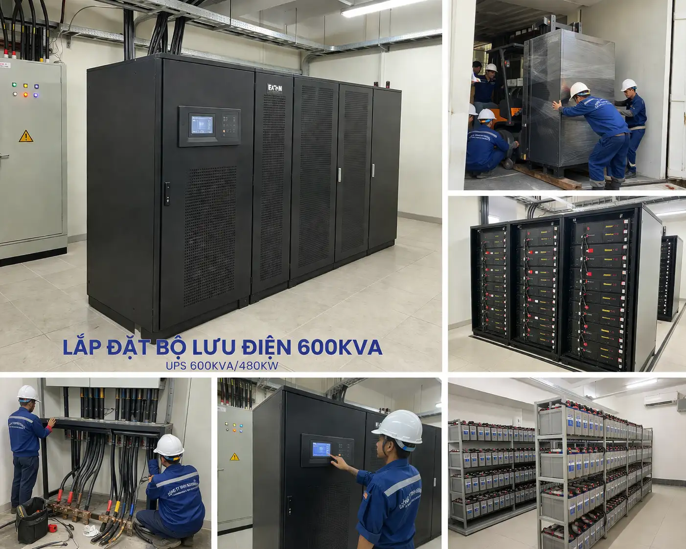 Quy trình lắp đặt bộ lưu điện 600kVA