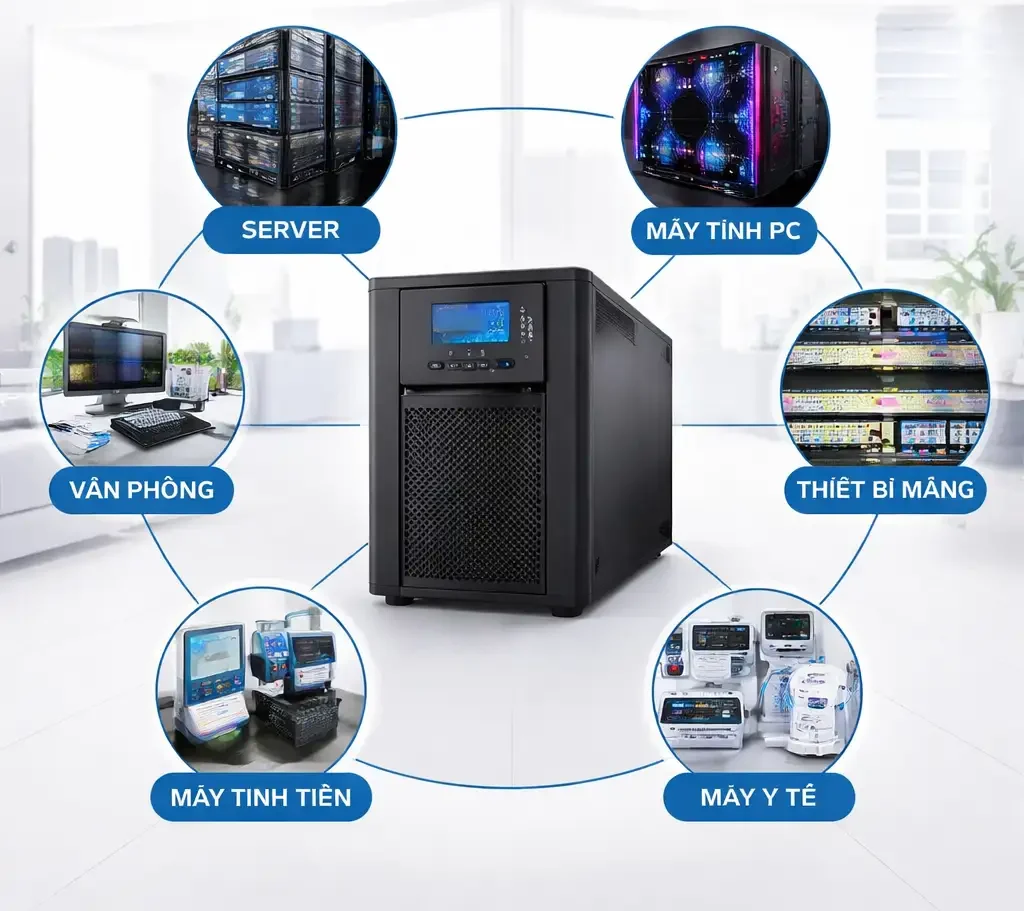 UPS 5KVA dùng được cho thiết bị nào