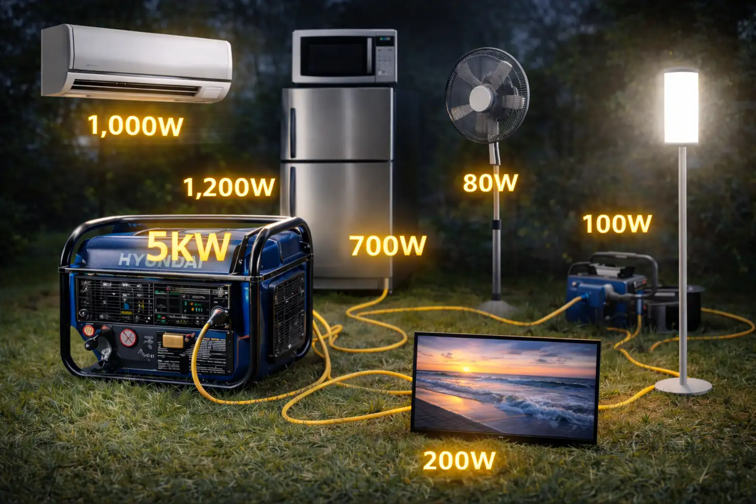Máy phát điện 5kw cho thiết bị gia đình